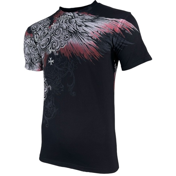 Xtreme Couture by Affliction Men's T-Shirt Ensign Biker Cross Y2K S-5XL - Picture 4 of 6